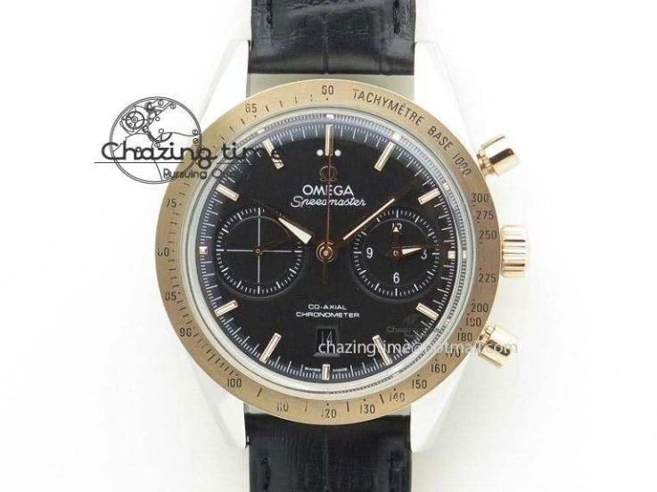 0119 Practical De Ville RG MKF 1:1 Best Edition Silver Dial RG Markers on Brown Leather Strap MIYOTA 9015 V 8049